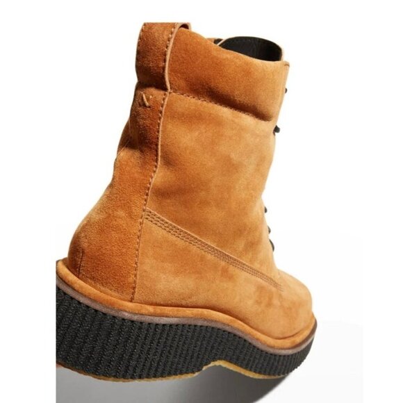 Rag & Bone Sloane Boots Women’s 37.5 Suede Combat in Cinnamon - Picture 3 of 9